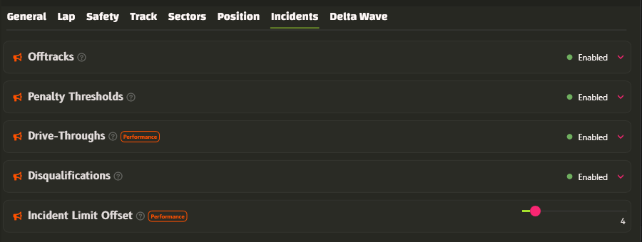 New alerts and customizations for Incidents and Penalties